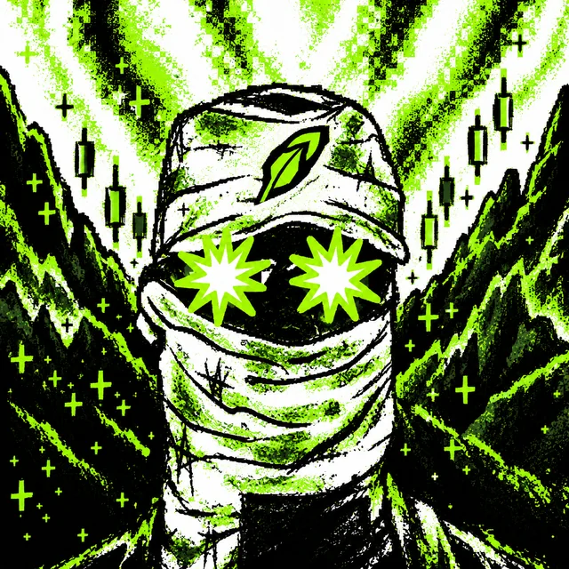 Masked RHMB Maxi with glowing green eyes